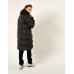 Пальто утепленное женское (серый/черный) w08201fs-gb182