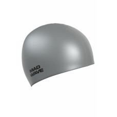 M053505012W ШАПОЧКА ДЛЯ ПЛАВАНИЯ METAL SILICONE SOLID SILVER